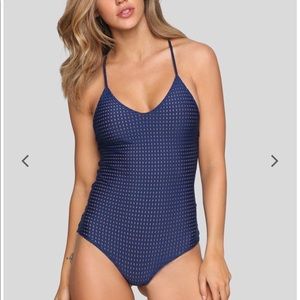 BRAND NEW w tags. Acacia sunset mesh one piece
